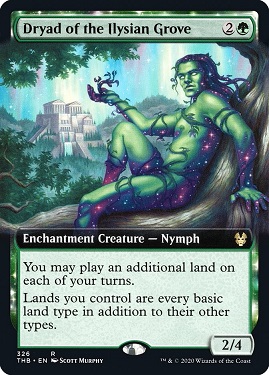 Dryad of the Ilysian Grove Theros Beyond Death Bordless